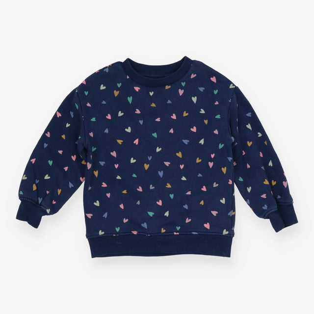 Sweater Blue Colourful Hearts