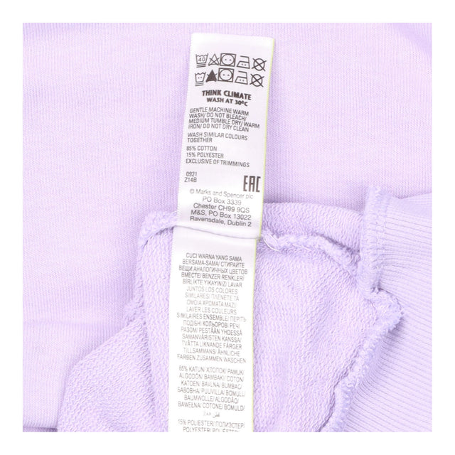 Light Lilac Crew Neck Long Sleeve Sweatshirt