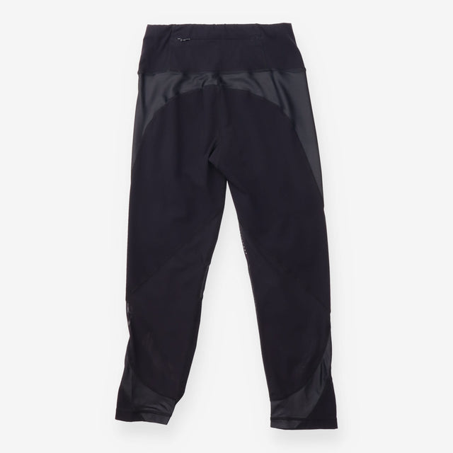 Leggings Synthetic Power Mesh Cropped Black