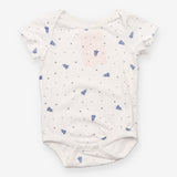 Bodysuit SS white blue stars rocket