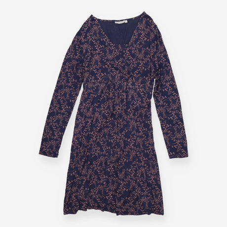 Dress navy blue with pink florals nursing 