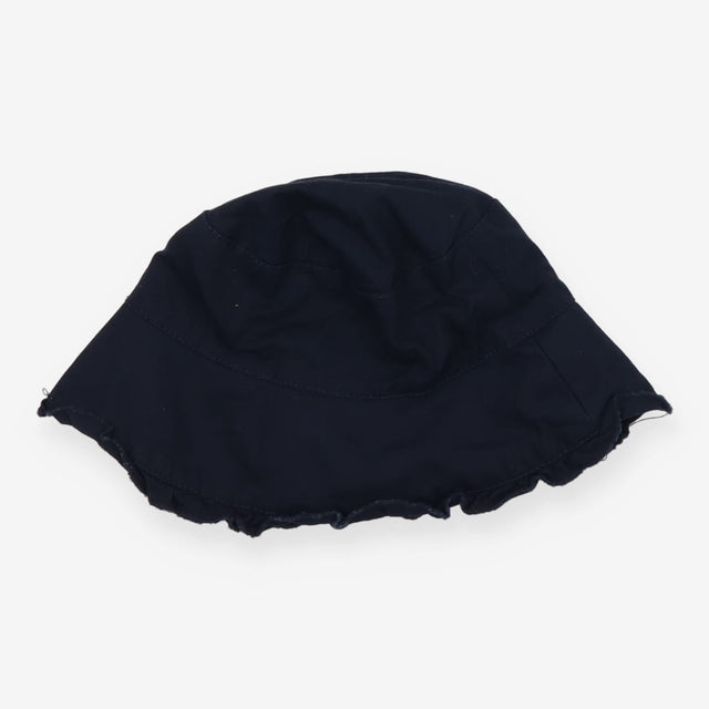 Navy floral lined bucket hat