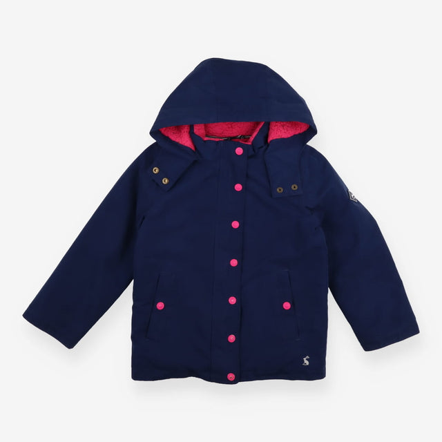 Coat Navy Pink Fleece Lined Horses in Sunset