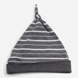 Baby Hat Grey and White Striped