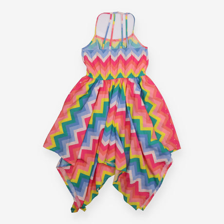 Sundress silky multi colour zig zag handkerchief h