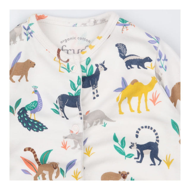 Sleepsuit White Animals