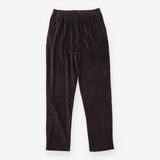 Corduroy Pull On Elastic Waist Trousers Dark Charc