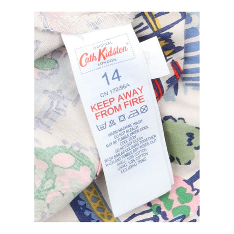 London Scene Printed Sleeveless Cotton A-Line Dres