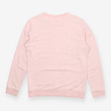 Pink marl jersey crew neck strong girls club sweat