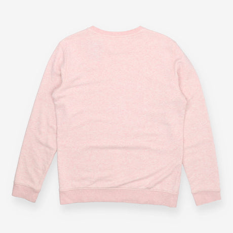 Pink marl jersey crew neck strong girls club sweat