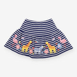 Skort navy stripe animals navy cycle shorts
