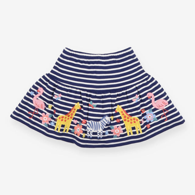 Skort navy stripe animals navy cycle shorts