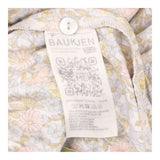 Ochre Yellow & Blue Floral Ruffle Tiered Maxi Dres