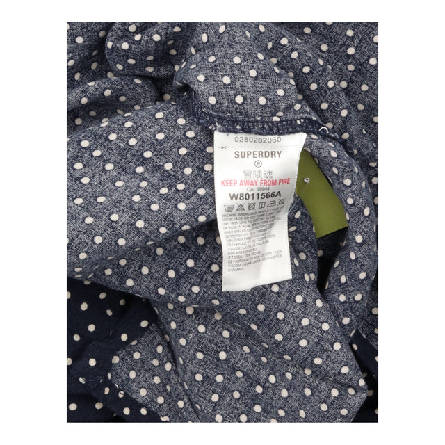 Strappy Midi Dress Navy Polka Dot