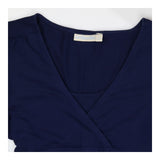 Navy Wrap Nursing Dress