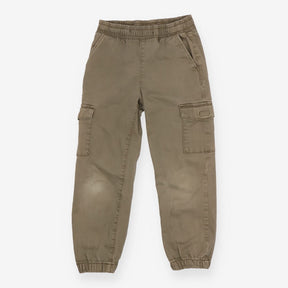 Trousers cargo pull on green