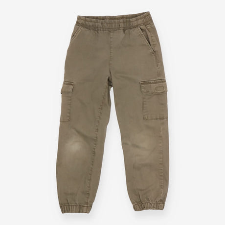 Trousers cargo pull on green