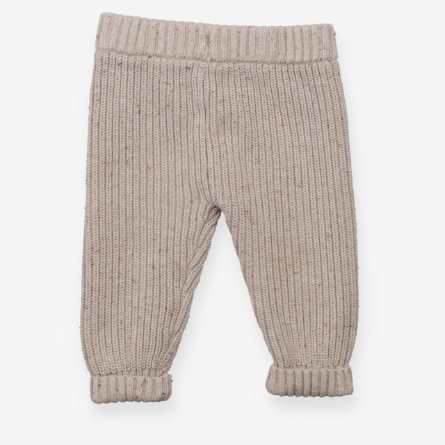 Grey knit leggings penguin face