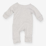 Sleepsuit zip grey bear I LOVE MY DADDY