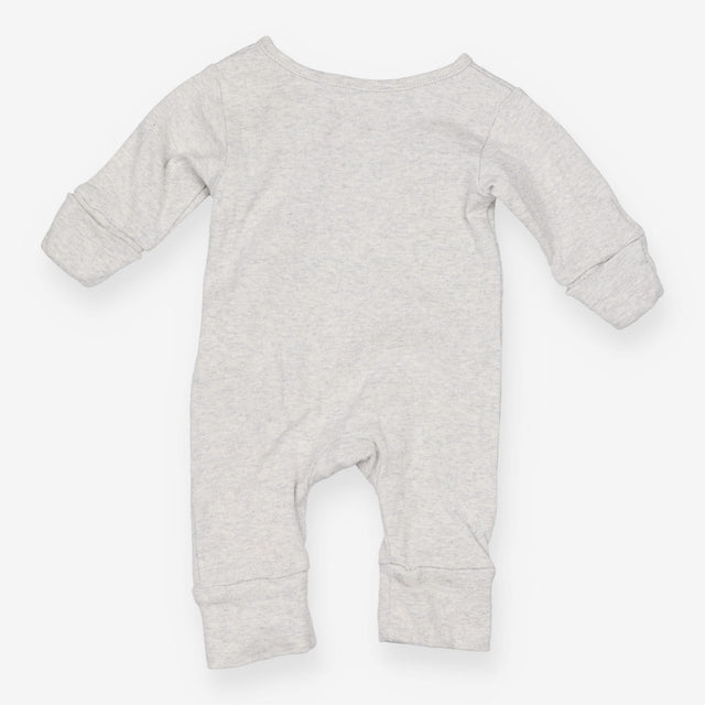 Sleepsuit zip grey bear I LOVE MY DADDY