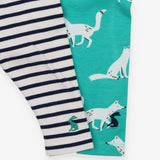 Leggings Navy Stripe and Green Fox 2-Pack