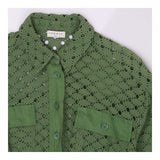 Sandro Shera Broderie Anglaise Mini Shirt Dress FR
