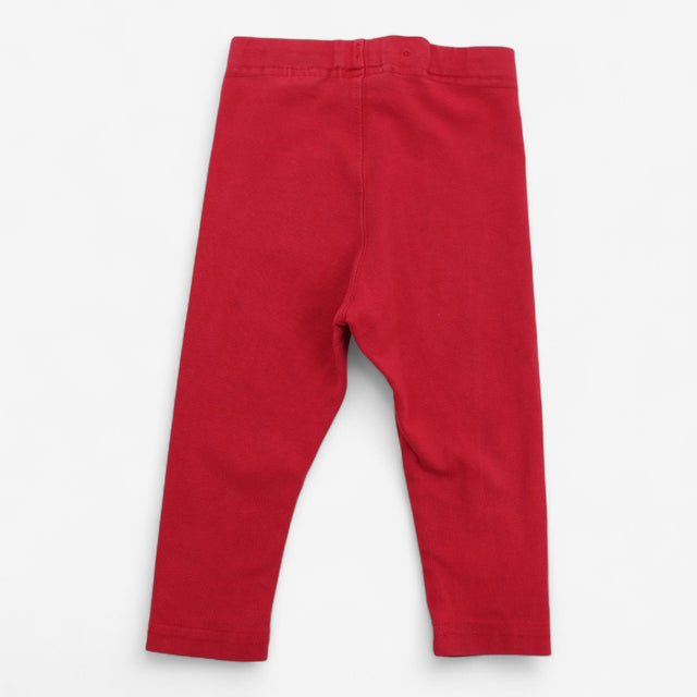Leggings plain red