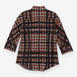 Shirt red and black tartan - vintage Burberry Brit