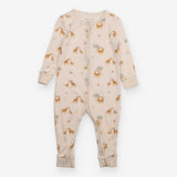 Cream Giraffes Sleepsuit 