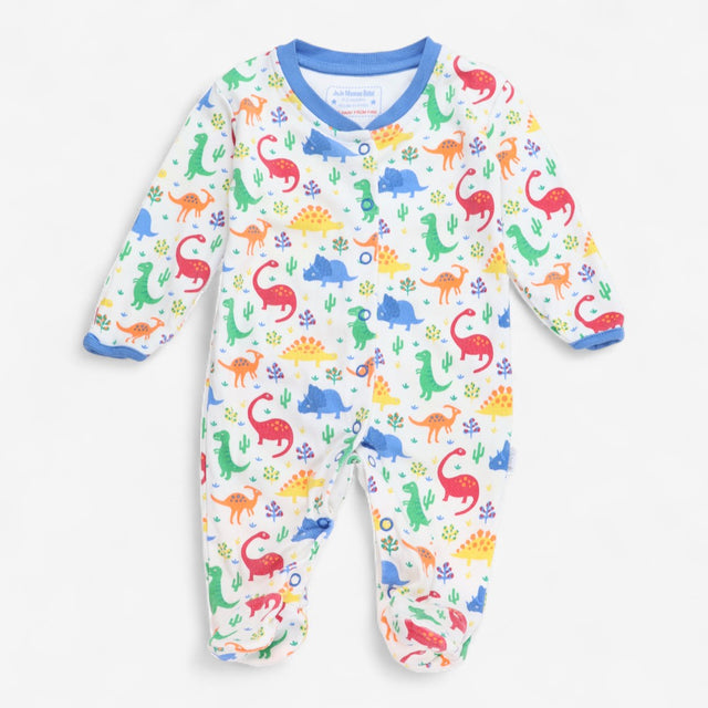 Sleepsuit white with dinos