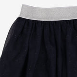 Navy Skirt with Sparkly Waistband