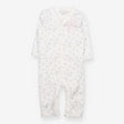 Romper white blue flowers