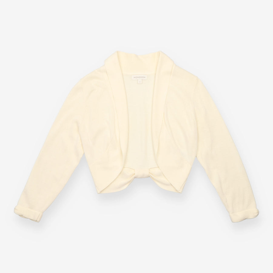 Monsoon Cream Open Front Cropped Shrug B