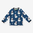 Blue Snowman Long Sleeve - Naperonuttu