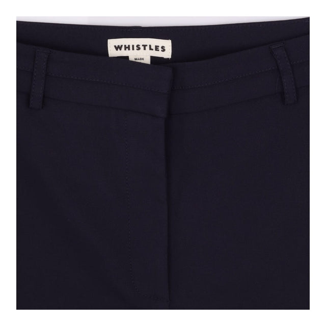 Whistles Trousers Navy Tailored Ankle Tapered Smar