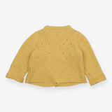 Yellow Knit Cardigan Yellow Buttons 