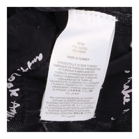 Barrel Jeans Washed Black High Rise Tapered Denim