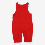 Cord Dungaree Red Front Pocket and Stars on Knees