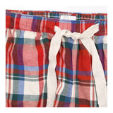 Pyjama Bottoms Check Brushed Cotton Red