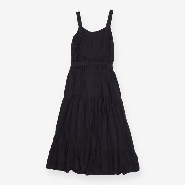 Nita Linen Blend Strappy Maxi Dress Waist Tie