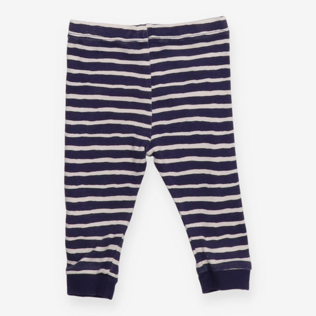 Striped Leggings blue white