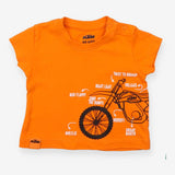 KTM Ready To Race T shirt Orange with Bike
