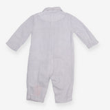 Romper Collared Blue Stripe