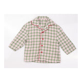 Green and White Tartan Pyjamas 