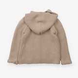 Beige knitted cardigan