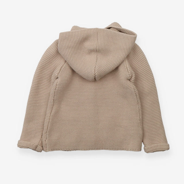Beige knitted cardigan