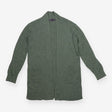 Longline Cardigan Sage Green Open Front Pockets