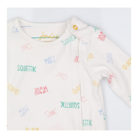 Sleepsuit White Animal Sounds