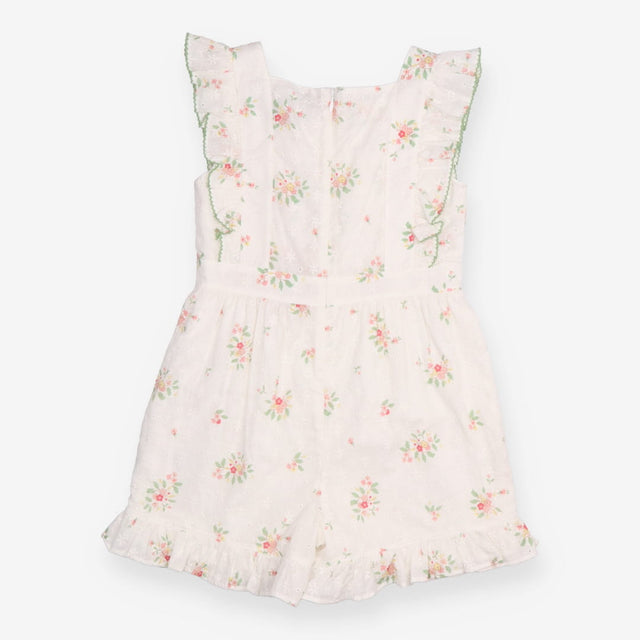 White floral playsuit heirloom collection