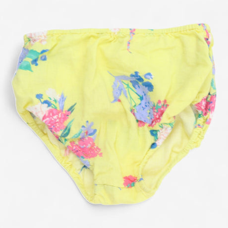 Yellow floral sleeveless lined summer dress & bloo